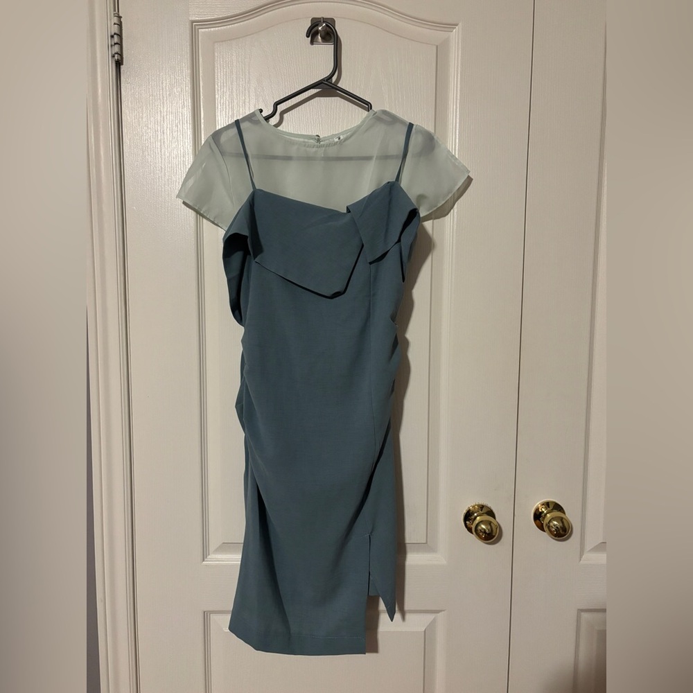 Elegant Blue Women's Dress